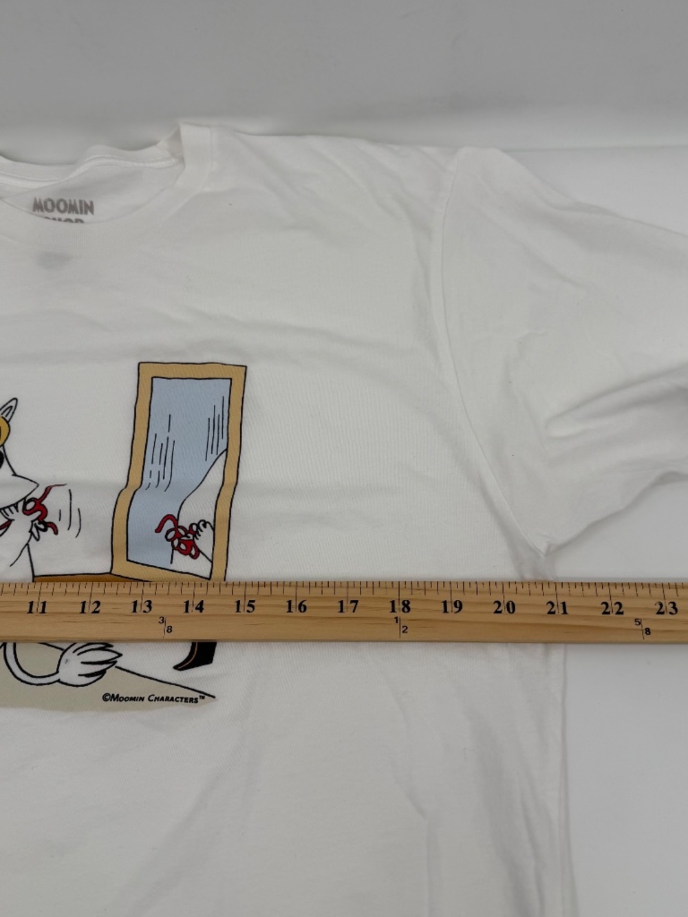 Moomin Shop Hawaii T Shirt Adult Size Large White Short Sleeve Cartoon Graphic - Picture 6 of 8